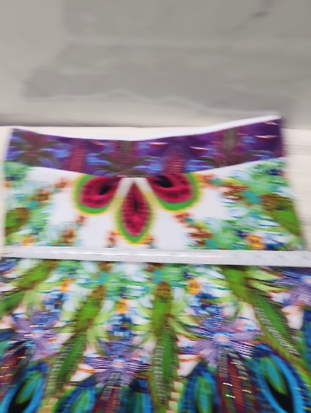 Desigual Vibrant Green & Multicolor Boho Skirt. - Picture 10 of 12